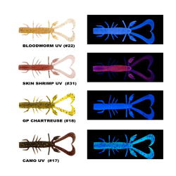 DAIWA BAIT JUNKIE 7.62CM RISKY CRITTER, (6 ADET) - Daiwa