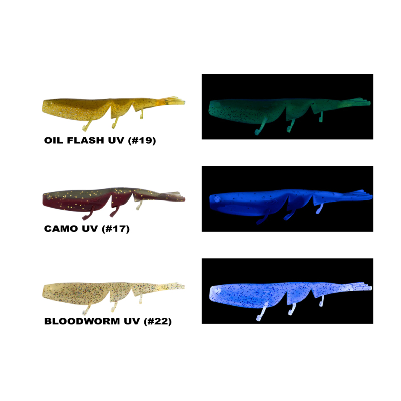 DAIWA BAIT JUNKIE 7.6CM PRAWN, (6 ADET) - 1