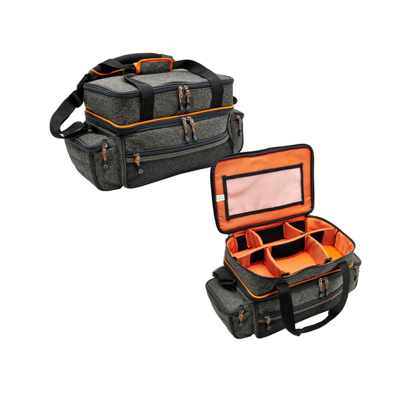 DAIWA BALIKÇI ÇANTASI GRİ TURUNCU 60*30*30 - 1