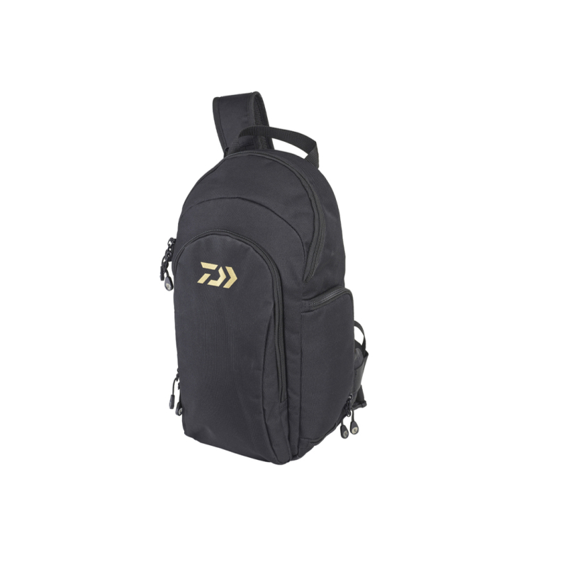 DAIWA BALIKÇI ÇANTASI OMUZ ASKILI BLACK/GOLD 20*15*45CM - 1