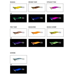 DAIWA EMERALDAS NUDE V2 #3.5, 13CM, 19.5GR, BLOODY GLOW - 2