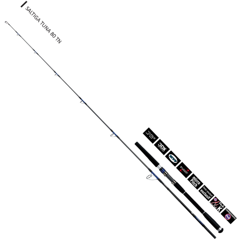 Daiwa Saltiga 80 Tuna 244cm 30-100 Olta Kamışı - 1