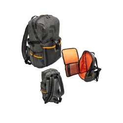 DAIWA SIRT ÇANTASI 25L GRİ TURUNCU 50*30*15CM - Daiwa