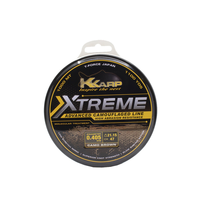 K-Karp Xtreme Camo Brown Serisi 1000m Monofilament Misina - 1