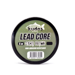 Kudos Lead Core Camo Brown 5m 35 Lb. - Kudos