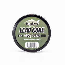 Kudos Lead Core Camo Green 5m 35 Lb. - Kudos