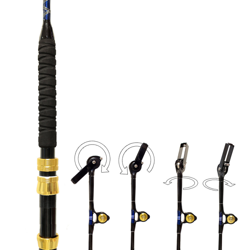 Remixon Battle 1.50M 100LBS Eğik Sap 2P Trolling Olta Kamışı - 3