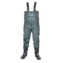 REMIXON 4.5MM NEOPREN YEŞİL PVC BOT TULUM ÇİZME - Remixon