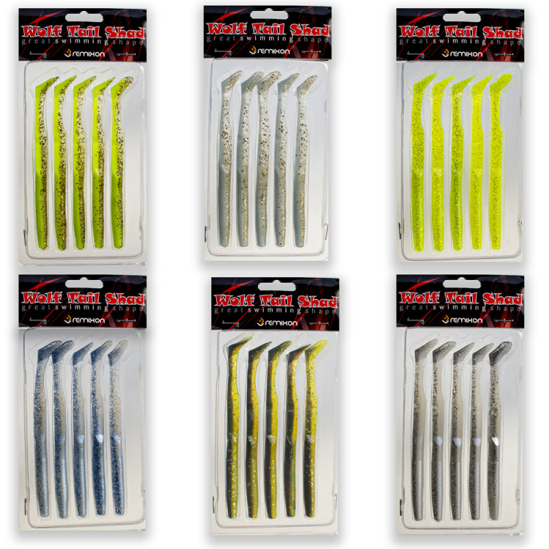 Remixon Wolf Tail Shad 12.5cm (5 Adet) - 2