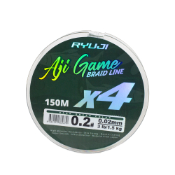 RYUJI AJI GAME 4X, 150M, DARK GREEN İP MİSİNA - Ryuji