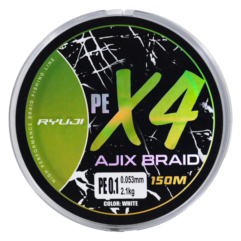RYUJI AJIX BRAID 4X,150M, WHITE İP MİSİNA - 3