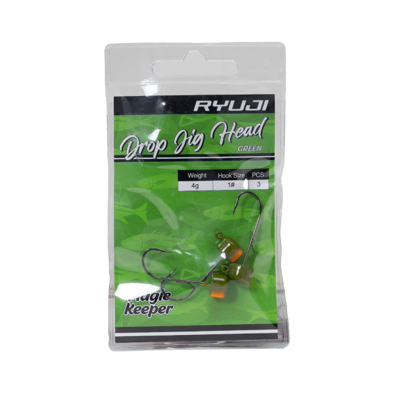 RYUJI DROP JIGHEAD GREEN (3 ADET) - 2