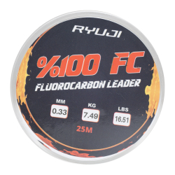 RYUJI FLUORO CARBON LEADER 25M, MİSİNA - Ryuji
