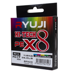Ryuji Hi-Tech X8 150m 0.13mm Multi Color İp Misina - Ryuji