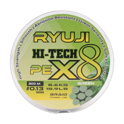 Ryuji Hi-Tech X8 300m Green İp Misina - Ryuji