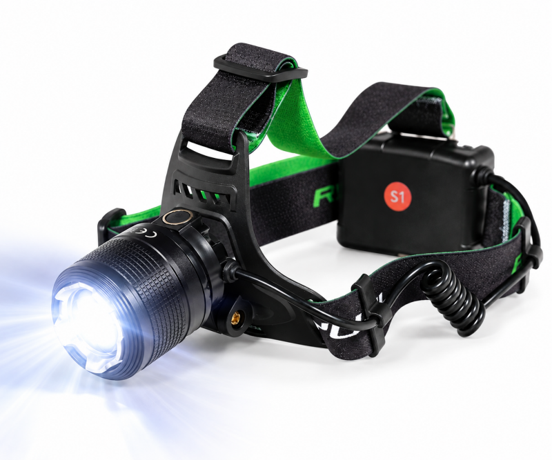 RYUJI HIGH POWER 150 LUMEN BEYAZ+ UV KAFA FENERİ - 1