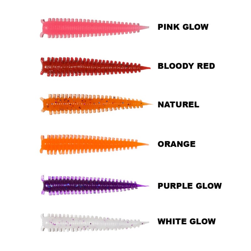 RYUJI JELLY WORM 4CM, 18AD. - 1