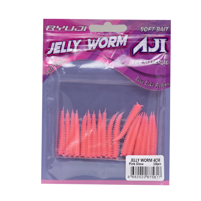 RYUJI JELLY WORM 4CM, 18AD. - 2