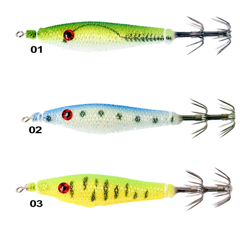 Ryuji New Soft Squid 7cm Silikon Kalamar Jighead - 2