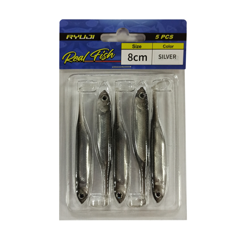 Ryuji Real Fish 8cm Silikon Yem (5 Adet) - 2