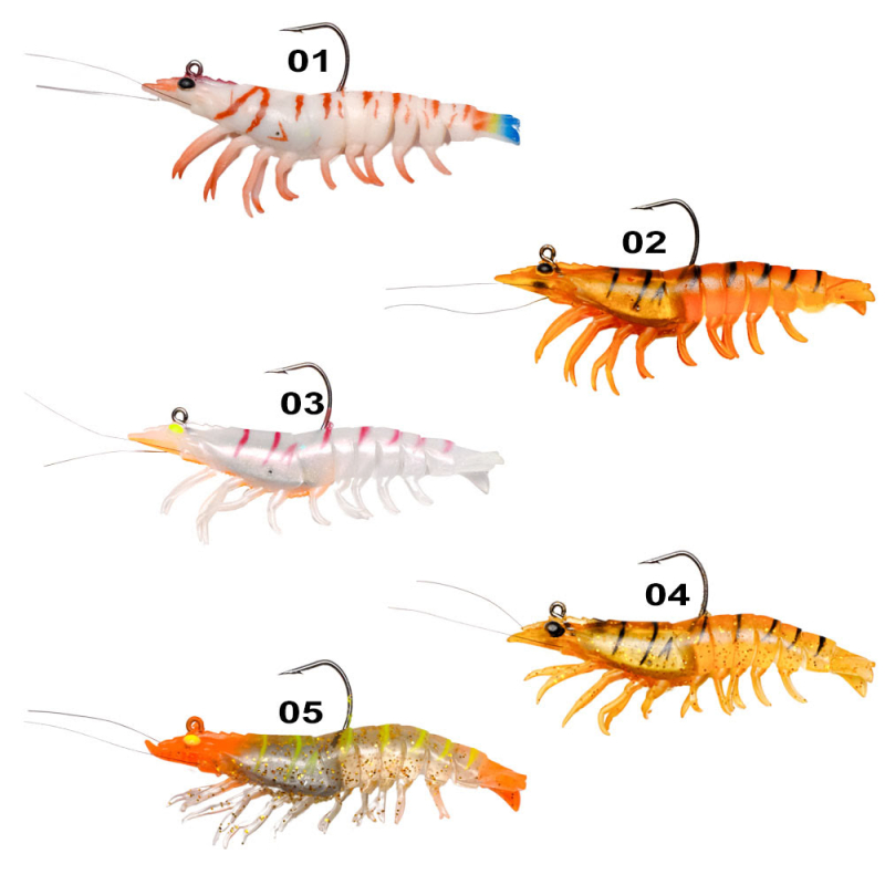 Ryuji Real Shrimp 7.6cm 12gr Silikon Yem - 1