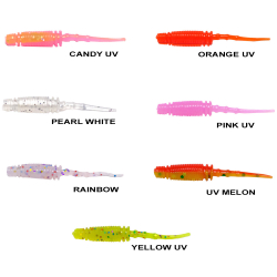 Ryuji Rock Worm 4cm Kokulu Silikon Yem (12 adet) - Ryuji