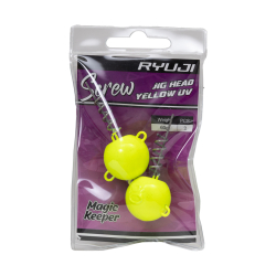 RYUJI SCREW JIGHEAD YELLOW UV (2 ADET) - 2