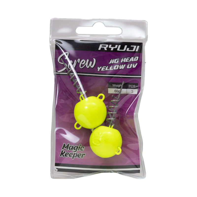 RYUJI SCREW JIGHEAD YELLOW UV (2 ADET) - 2