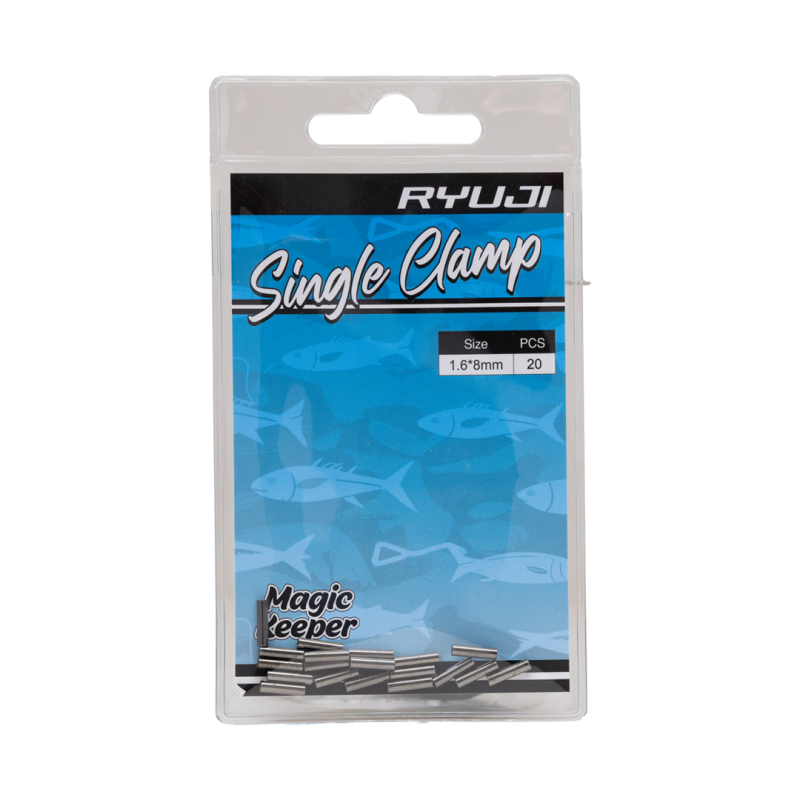 RYUJI SINGLE CLAMP BLACK NICKEL 1.6*8MM (20 ADET) - 2
