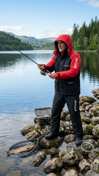 RYUJI THERMO SUIT BALIKÇI TAKIMI RED/BLACK - 4