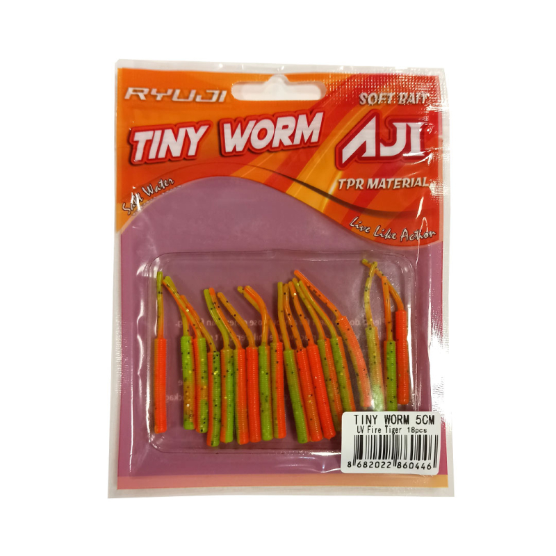 RYUJI TINY WORM TPR 5CM, 18AD - 5