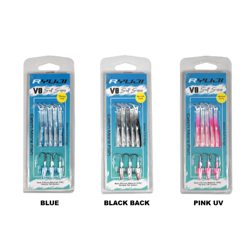 Ryuji V8 8cm 5.5gr Silikon Yem - 5