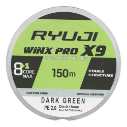 RYUJI WINX PRO X9 150M DARK GREEN İP MİSİNA - 2
