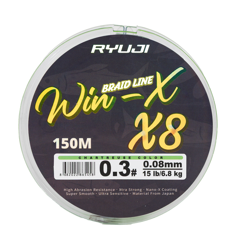 RYUJI WINX X8 150M CHARTREUSE İP MİSİNA - 2