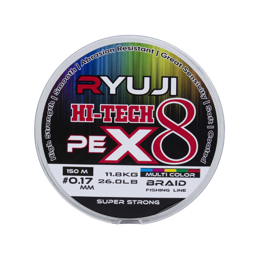 Ryuji X8 150m 0.13mm Multi Color İp Misina