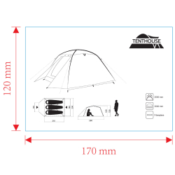 Tenthouse Star 3 Kişilik Çadır (70+215)*208*125 cm - 4
